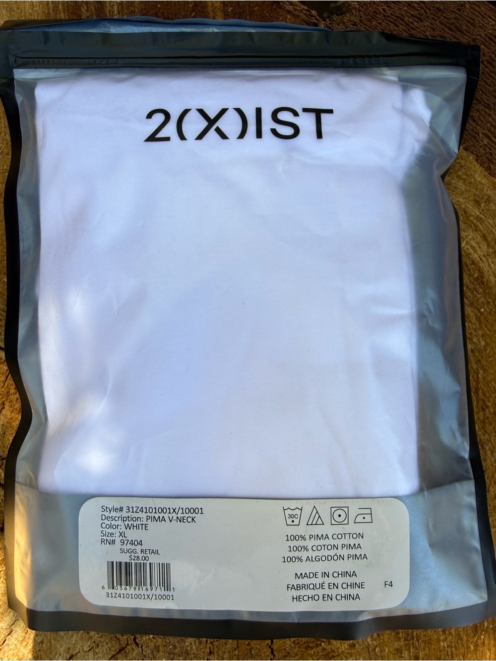 2xist Luxe Pima V-Neck Tee - White